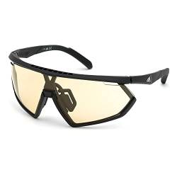 adidas Sport- Sonnenbrille für Herren SP0001 - Maske-Form, Farbe mattes Schwarz, Gläsern farbe Braun, von adidas