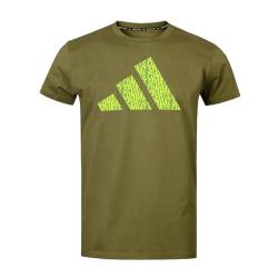 adidas T-Shirt Community, Unisex Sport-Shirt für Herren & Damen, Kurzarm Shirt, Sportbekleidung 100% Baumwolle, Gr. L, grün von adidas