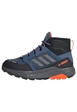 adidas Terrex Trailmaker Mid RAIN.RDY Hiking Shoes Walking Shoe, Wonder Steel/Grey Three/Impact orange, 38 2/3 EU von adidas