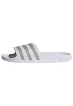 adidas Unisex Adilette Aqua Schlappen, Ftwr White/Platin Met./Ftwr White, 38 EU von adidas