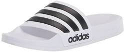 adidas Unisex Adilette Shower Slide Sandal, White/Core Black/White, 11 US Men von adidas