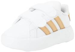 adidas Jungen Unisex Kinder Grand Court 2.0 Cf I Sneaker, FTWR White/Matte Copper/Matte Gold, 19 EU von adidas