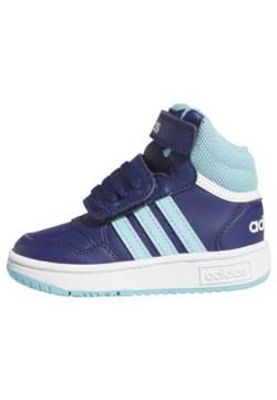 adidas Unisex Baby Hoops Mid Shoes Sneaker, Dark Blue/Light Aqua/FTWR White, 22 EU von adidas