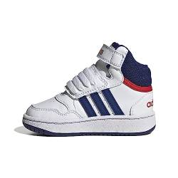 adidas Unisex Baby Hoops Mid Shoes Sneaker, FTWR White/Victory Blue/Better Scarlet, 21 EU von adidas