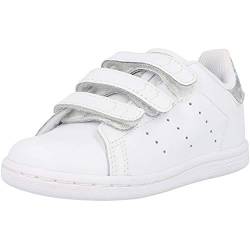 adidas Unisex Baby Stan Smith CF I Sneaker, Cloud White/Cloud White/Core Black, 25 EU von adidas