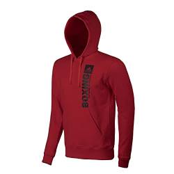 adidas Unisex Community Vertical Hoody Boxing Kapuzenpullover, Rot/Schwarz, L von adidas