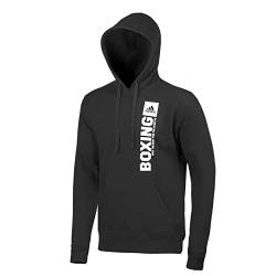 adidas Unisex Community Vertical Hoody Boxing Kapuzenpullover, Schwarz/Weiß, L von adidas