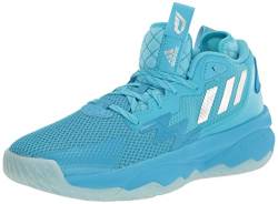 adidas Unisex Dame 8 Basketball Shoe, Signal Cyan/Silver Metallic/Shock Cyan, 12 US Men von adidas