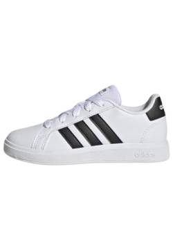 adidas Unisex Kinder Grand Court Sneakers, Ftwr White/Core Black/Core Black, 31 1/2 EU von adidas