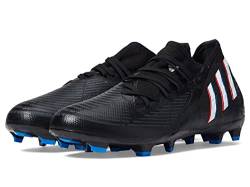 adidas Unisex Predator Edge.3 Firm Ground Soccer Shoe, Black/White/Vivid Red, 10.5 US Men von adidas