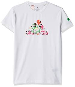 adidas Unisex S6467690 Kurzarm-T-Shirt für Kinder, weiß, Estándar von adidas