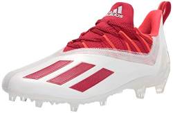 adidas mens Adizero Running Shoes, White/Team Power Red/Solar Red, 8.5 US von adidas