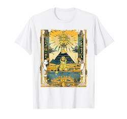 Ägypten Sphinx und Pyramiden Illustration ägyptisches T-Shirt von ägyptische Mythology und Ägypthologie Designs