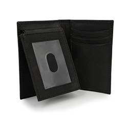 ag wallets Herren-Geldbörse aus Rindsleder, L-Faltkarte und Ausweis, einzigartige Form, RFID Schwarz, O/S, L-Form Brieftasche von ag wallets