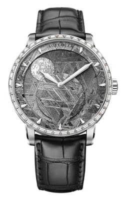 AGELOCER Astronomer Natural Meteorite Dial Men's Luxury Automatic Mechanical Watch Birthday Gift for Boyfriend, Braun, Modern von agelocer