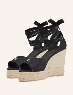 Aigner Espadrille Wedges Carmen 1 schwarz von aigner