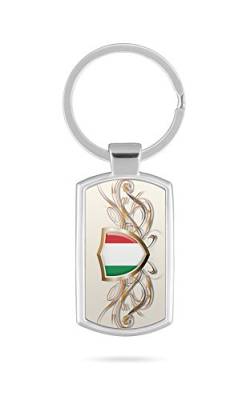 Schlüsselanhänger mit Gravur Wunschtext Name Italien Fahne 5 von aina
