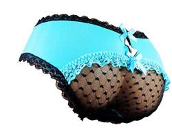 aishani SISSY Pouch Panties Herren Hipster Panty Spitze Bikini Slip Dessous Unterwäsche für Männer - HW, Grün , XX-Large von aishani