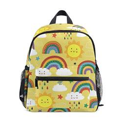 Jungen Mädchen Kinder Rucksack mit Brustgurt, Kinder Kleine Rucksäcke Kleinkind Rucksack Tier Niedlich Bär Kleine Schultasche Büchertasche, Cartoon 095, Einheitsgröße, Kinderrucksack von alaza