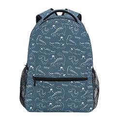 Kinderrucksack, Schultasche Niedlicher Dinosaurier Große Kapazität Studenten Büchertasche Rucksack Rucksack Rucksack für Jungen Mädchen Erwachsene Teenager, Einheitsgröße, Kinderrucksack von alaza