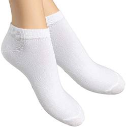 alber's SNEAKER - 5 Paar - Kurze Baumwollsocken, Sneaker-Socken, Mini Socken für Herren, Damen, Unisex | Weiß | 42-45 von alber's