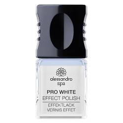 Spa Pro White Nail Effect Polish - Optisch aufhellender Nagellack gegen Verfärbungen der Nageloberfläche, 10 ml von alessandro