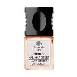 alessandro Spa EXPRESS NAIL HARDENER APRICOT SHINE - 2in1 Nagelhärter & Nagelack im zart schimmernden Apricot -Festigt brüchige Nägel in vier Wochen, 10 ml, 43-741 von alessandro