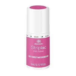 alessandro Striplac Peel or Soak - SWEET SORBETS - SWEET WATERMELON - VEGAN - LED-Nagellack in Pink-Rosa - Für perfekte Nägel in 15 Minuten, 5ml von alessandro