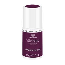 alessandro Striplac UV-Nagellack Worth the Hype – Schonend und langanhaltend – Einfache Entfernung dank Peel-Off-Technologie – Vegan und tierversuchsfrei – 8 ml von alessandro