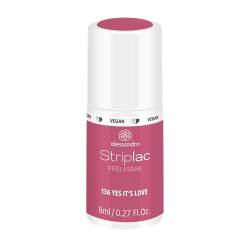 alessandro Striplac UV-Nagellack Yes it's Love – Schonend und langanhaltend – Einfache Entfernung dank Peel-Off-Technologie – Vegan und tierversuchsfrei – 8 ml von alessandro