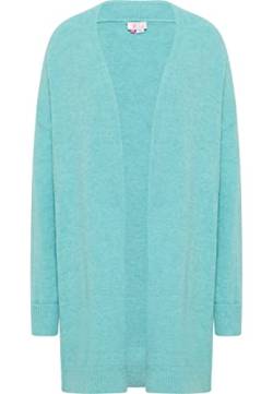 aleva Women's Langer Strick-Cardigan, Türkis, XS/S von aleva