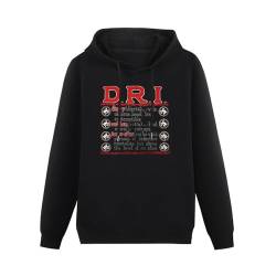 D.R.I. Definition Dirty Rotten Imbeciles Crossover S.O.D. Hoodies Long Sleeve Pullover Loose Hoody Mens Sweatershirt Size M von algem