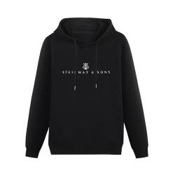 GZA Steinway and Sons Piano Long Sleeve Mens Hoody with Pocket Sweatershirt, Hoodie Size L von algem
