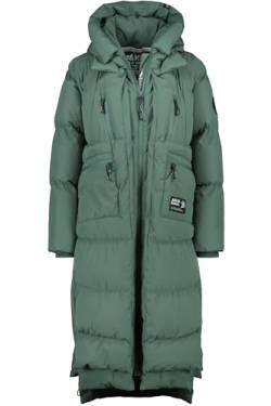 ALIFE AND KICKIN RihannaAK A Puffer Coat - Winterjacke Damen, Warm Gefütterte Steppmantel mit Kapuze, Modische Lange Puffer Jacke in Daunenoptik, Damen Winterjacke, Jacke sage leaf XL von alife & kickin