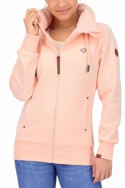 ALIFE AND KICKIN VivianAK A Sweat Jacket Damen Sweatjacke, Jacke mellow peach melange L von alife & kickin