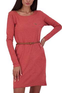 ALIFE and Kickin EllinAK A Longsleeve Dress Damen Sommerkleid, Kleid Cranberry Melange S von alife & kickin