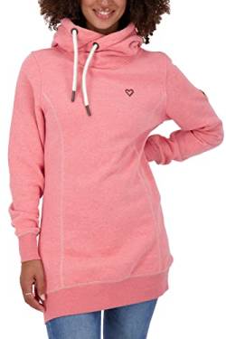 ALIFE and Kickin Hooded Longsweat Damen Kapuzensweatshirt, Pullover Fuchsia XXL von alife & kickin