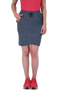 ALIFE and Kickin LucyAK B Short Skirt Damen Sommerrock Marine Melange L von alife & kickin