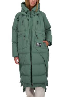 ALIFE and Kickin RihannaAK A Puffer Coat - Winterjacke Damen, Warm Gefütterte Steppmantel mit Kapuze, Modische Lange Puffer Jacke in Daunenoptik, Damen Winterjacke, Jacke sage Leaf L von alife & kickin