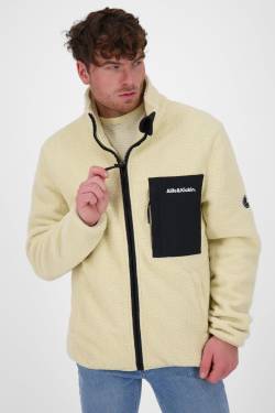 Alife and Kickin Herren Teddyjacke RoccoAK G - warm, weich & stylish Beige von alifeandkickin