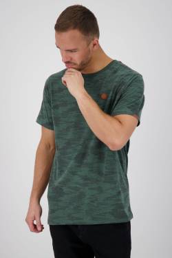 Alloverprint-Design für Männer mit dem T-Shirt NicAK B Dunkelgrün von alifeandkickin