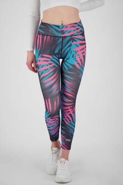 Alloverprint und sportliche Details: Die AriaAK Leggings für aktive Frauen Dunkelblau von alifeandkickin