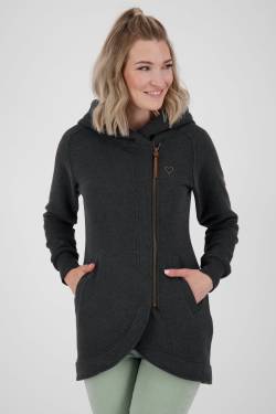 Asymmetrische Sweatjacke MaryAK A Damen Schwarz von alifeandkickin