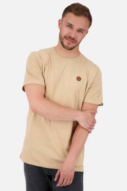 Basic-Shirt für Herren MaddoxAK A in schlichtem Design Beige von alifeandkickin