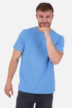 Basic-Shirt für Herren MaddoxAK A in schlichtem Design Blau von alifeandkickin