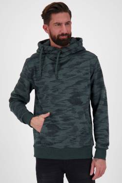 Bequemer Komfort mit dem JohnsonAK B Hoodie für Herren Dunkelgrün von alifeandkickin