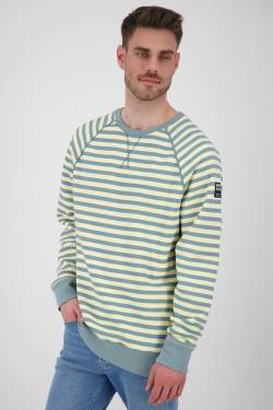 BorisAK Sweatshirt Herren mit Streifen-Design Hellblau von alifeandkickin