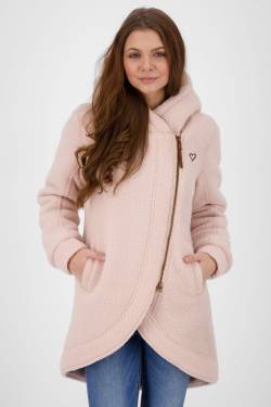 CarlottaAK G - Kuschelige Damen-Teddyjacke Rosa von alifeandkickin