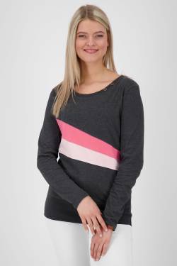 CleaAK Long sportliches Damen Longsleeve in lebendigen Farben Schwarz von alifeandkickin