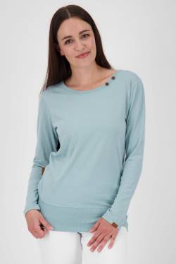 CocoAK A Long Langarmshirt für Damen - lässig und modern Hellblau von alifeandkickin